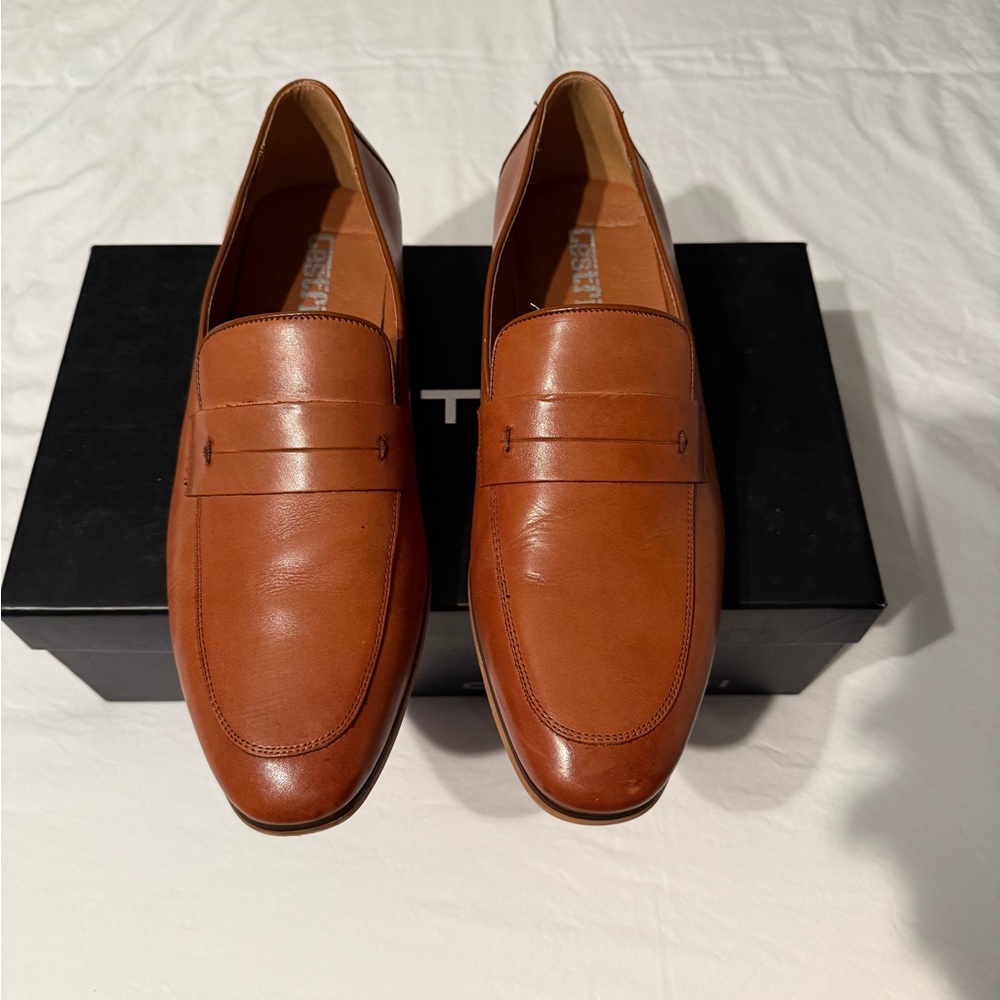 Men's Brown Leather Loafers